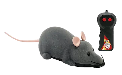 Radiostyrd råtta med fjärrkontroll