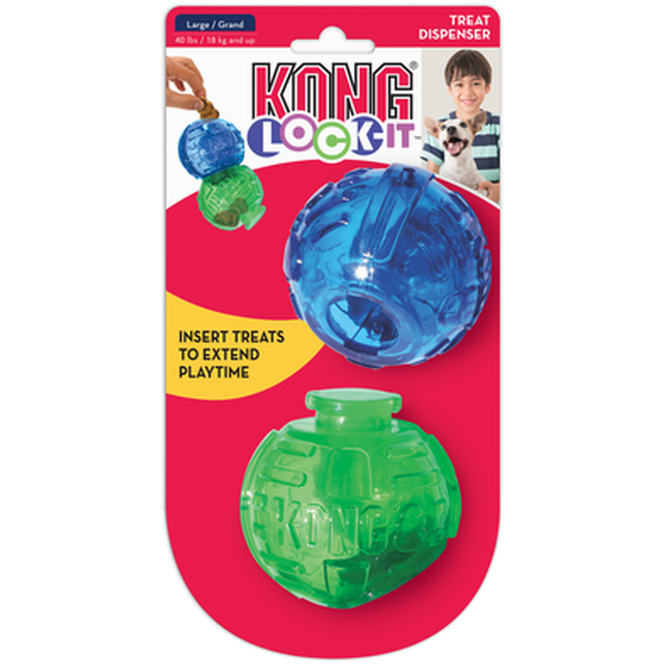 Lock-It Small 3-pack 5,7cm - Dog Toy - Hund - Hundleksaker & Spel - Gummileksaker - Kong - ZOO.se