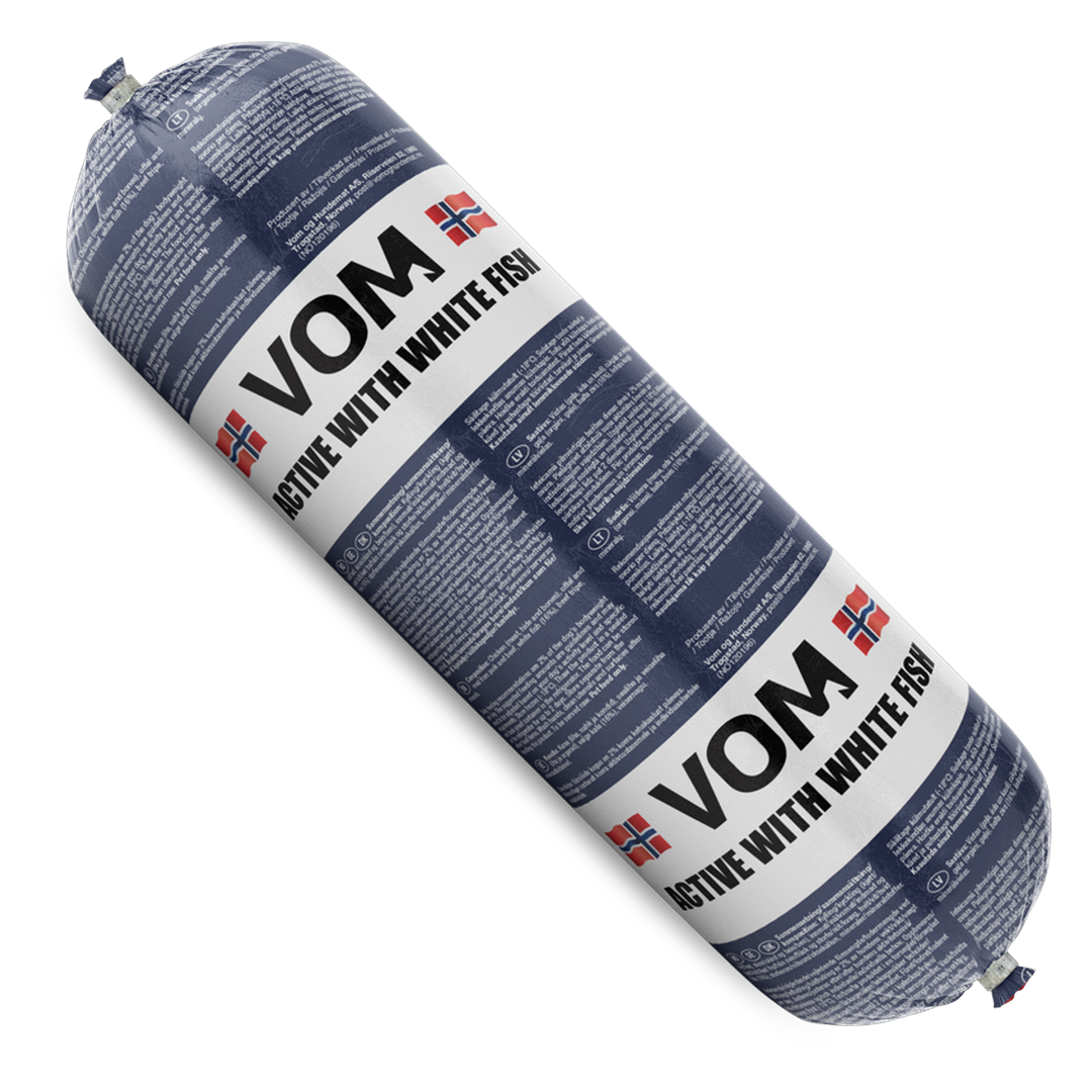 Vom og Hundemat Färskfoder Active White Fish 500 g - Hund - Hundmat & hundfoder - Färskfoder till hund & valp - Vom og Hundemat - ZOO.se