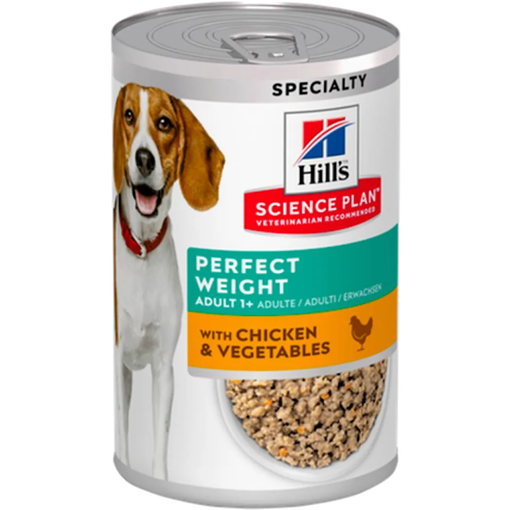 Hills Science Plan Adult Perfect Weight Chicken & Vegetables Canned - Wet Dog Food