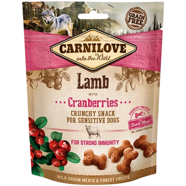 Dog Crunchy Snack Lamb & Cranberries 200 g