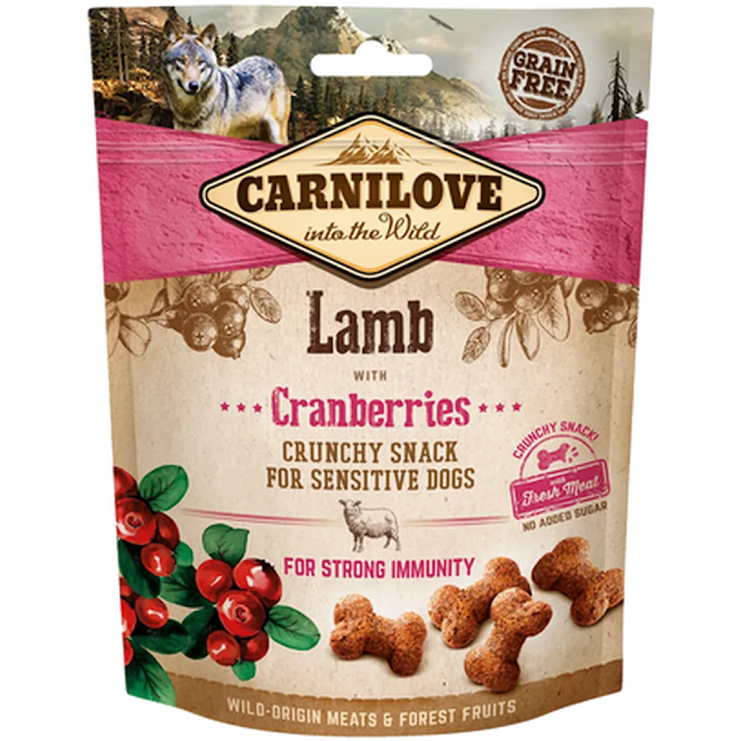 Dog Crunchy Snack Lamb & Cranberries