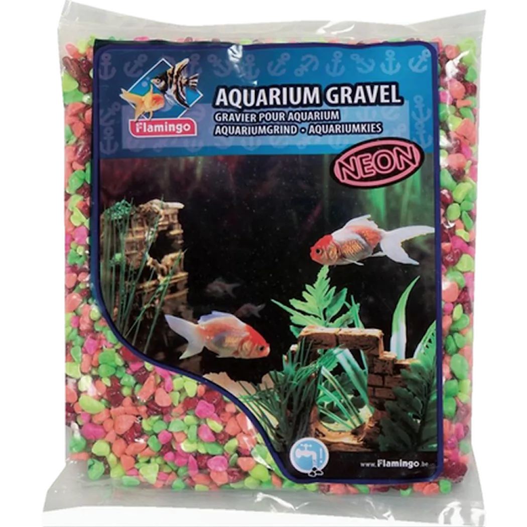 Aquarium Gravel Rainbow Mix Neon 1 kg