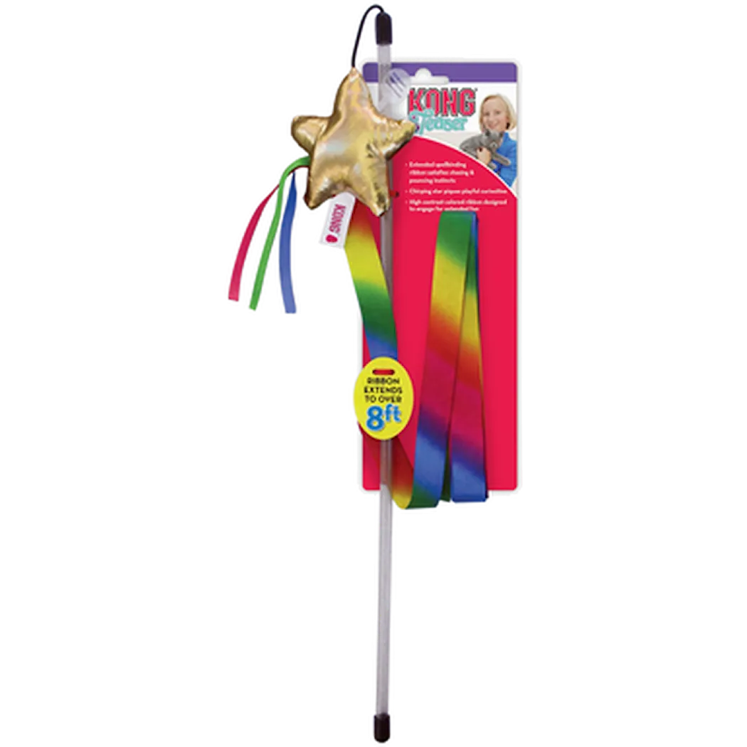 Kong Stellar Teaser Rainbow Star Cat Toy Multicolored 304 cm
