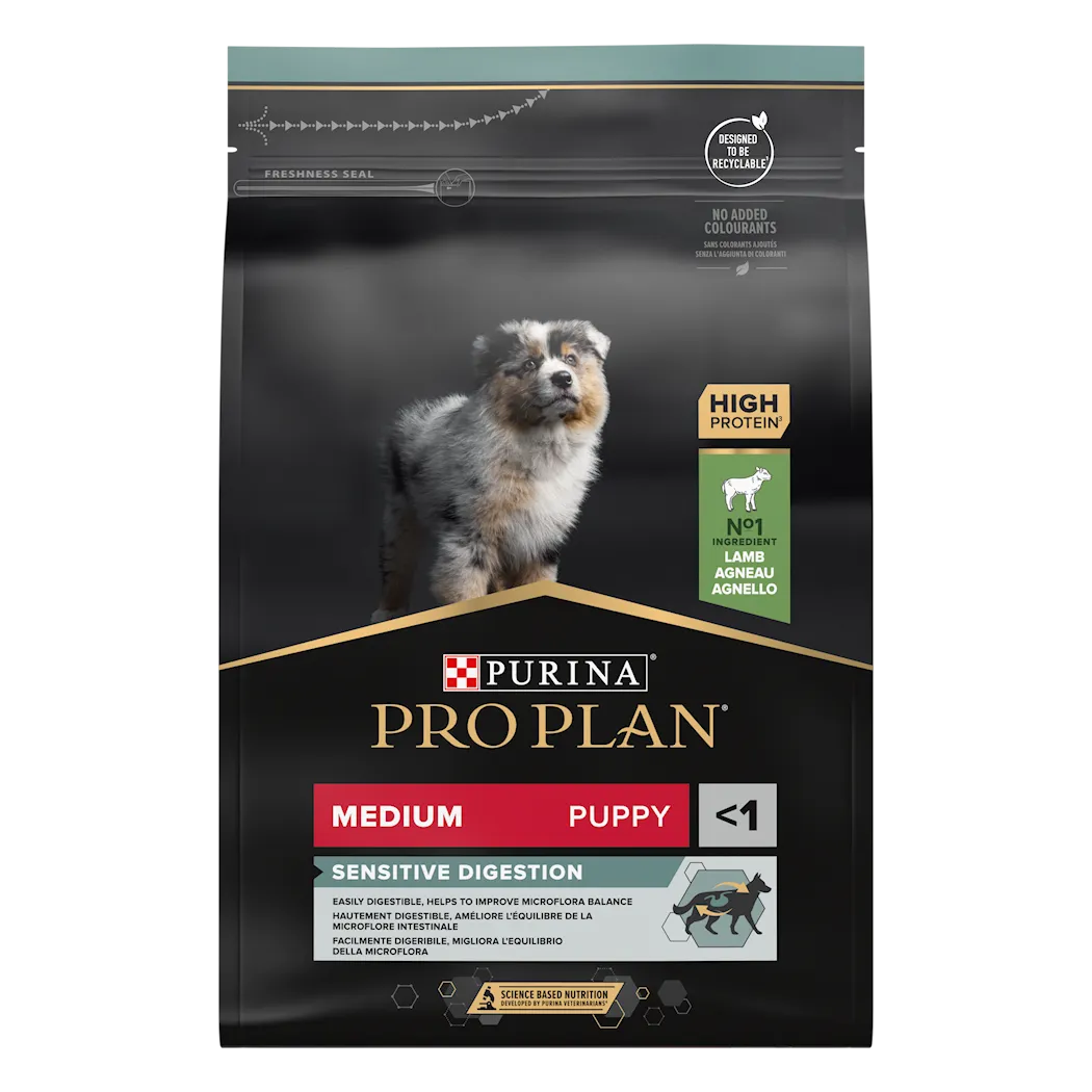Purina Pro Plan Puppy Sensitive Digestion Medium Lamb Torrfoder för hund