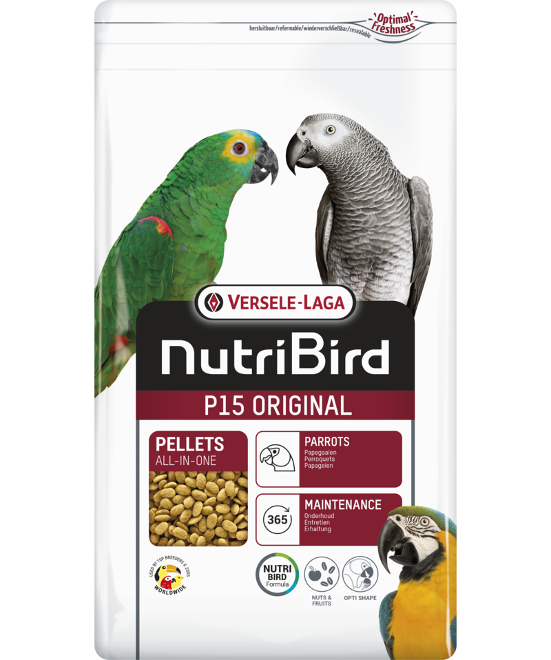 Versele-Laga - Nutribird P15 Original (Papegoja) 3 kg - Fågel - Fågelmat & Fågelfoder - ZOO.se