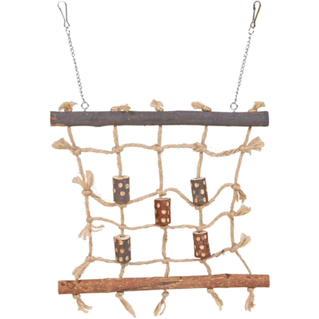 Trixie Natural Living Rope Climbing Wall Brown 27 x 24 cm
