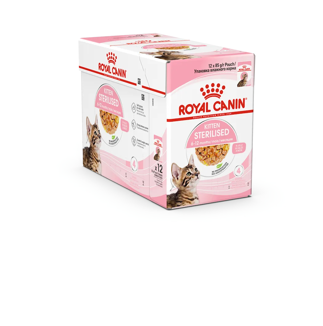 Royal Canin Kitten Sterilised Jelly Våtfoder för kattunge 85 g x 12 st