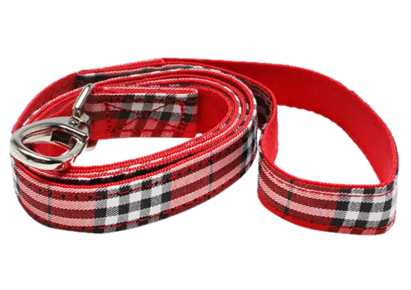 Skotskternet bånd, 20mmx120cm, rød