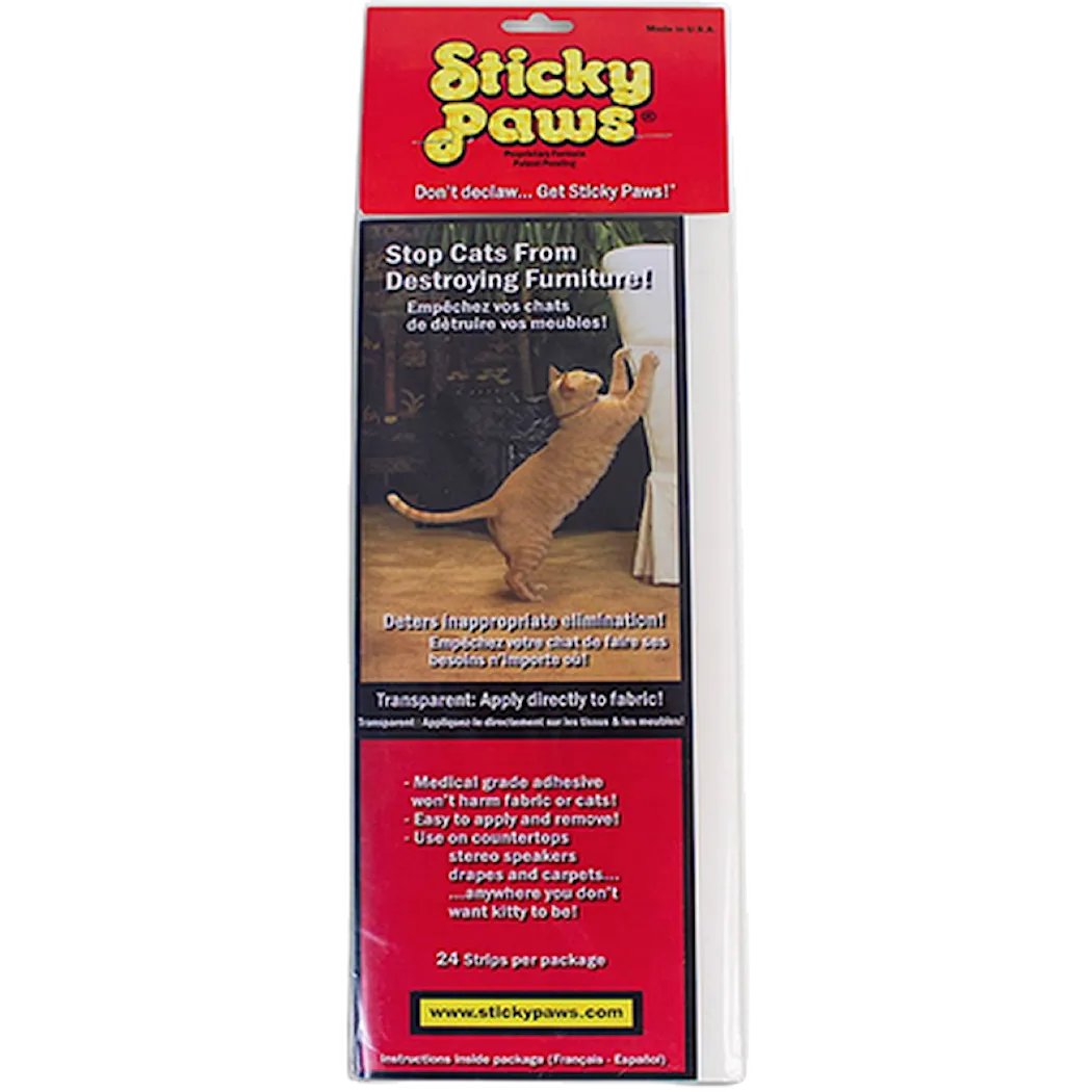 Sticky Paws Sticky Paws Strips 24 st - Antiklösstrips för Katt