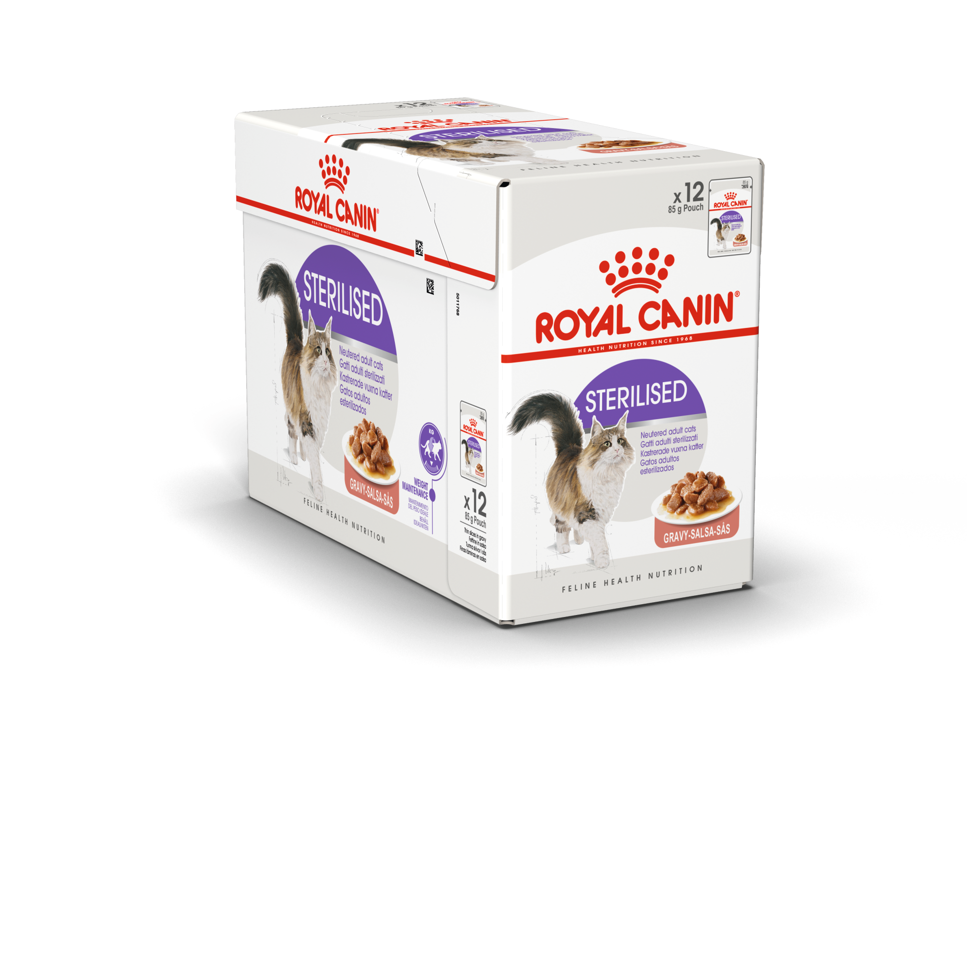 Feline Wet Sterilised Gravy 85 g x 12 stk - porsjonsposer - Katt - Kattefôr & kattemat - Våtfôr og våtmat - Royal Canin