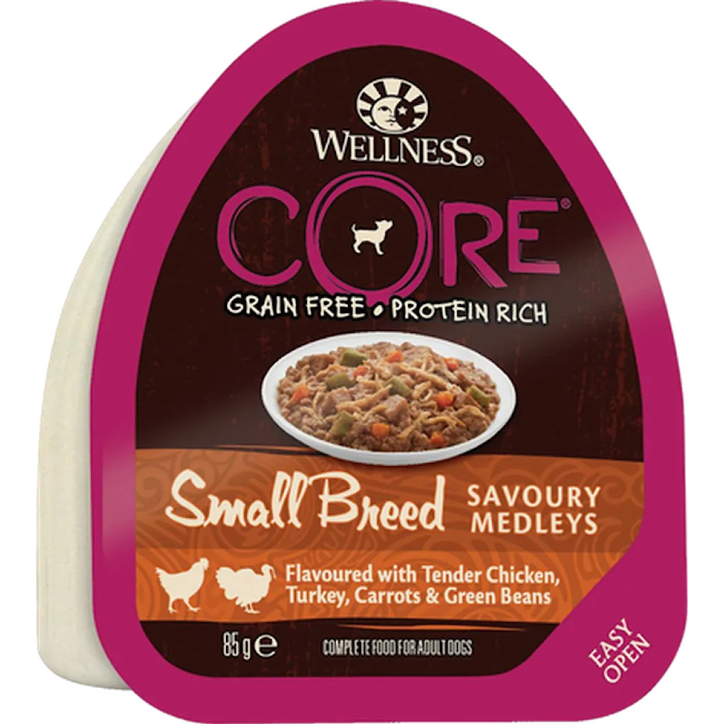CORE Petfood Dog Adult Savoury Medleys Small Breed Chicken, Turkey, Carrots & Beans Wet
