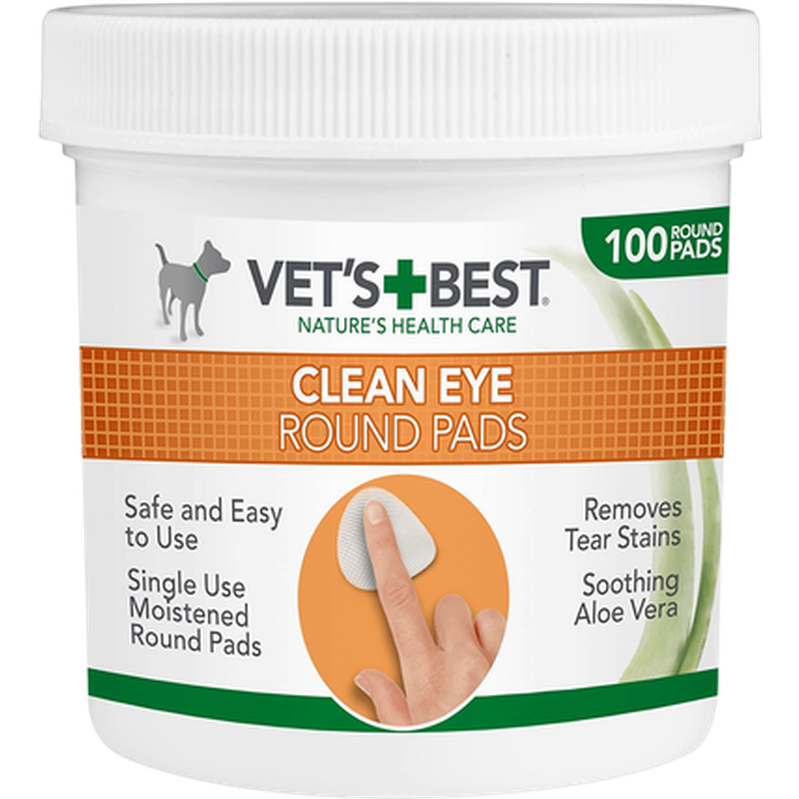 Vet's Best - Eye Cleaning Pads for Dogs 100 kpl - Koirat - Koiran hoito ja ravintolisät - Silmien hoito