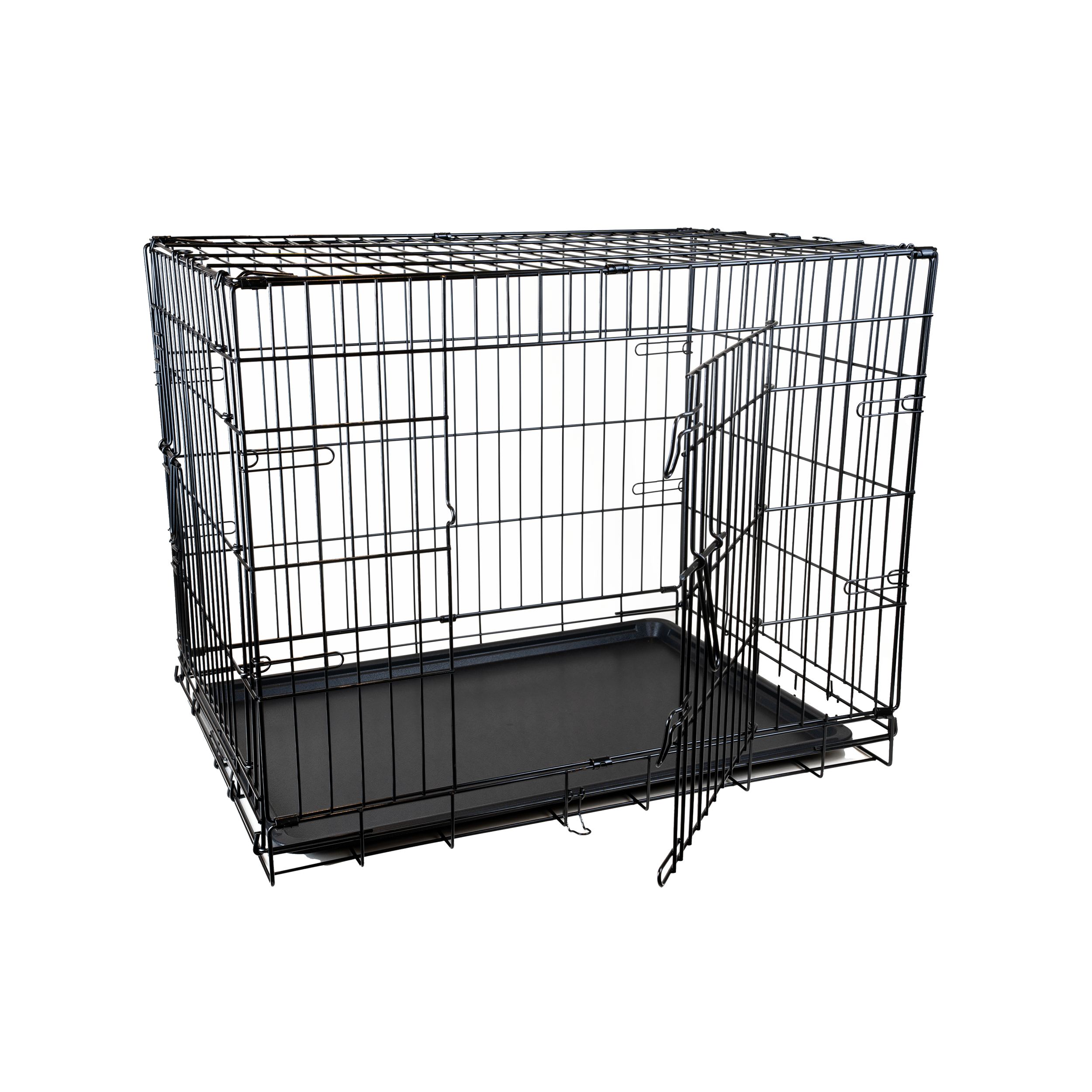 Stålbur Fido, M, 76x54x61cm, Svart