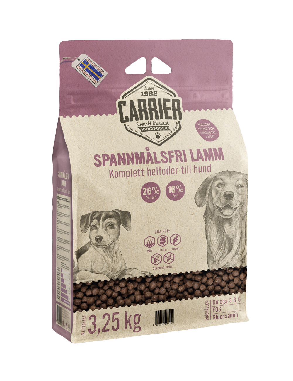 Spannmålsfri Lamm 3,25 kg