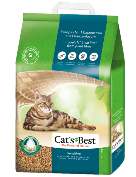 Cat's Best - Sensitive 20 L/7,2 Kg Klumpbildande - Katt - Kattsand & kattströ - ZOO.se