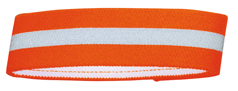 Warning Tape Elastic Nylon Orange Reflect M