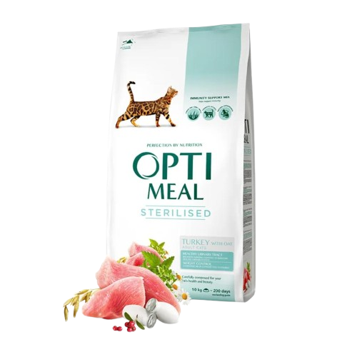 Optimeal - Adult & Senior Sterilised & Urinary Care Turkey Torrfoder Till Katt 4 kg - Katt - ZOO.se
