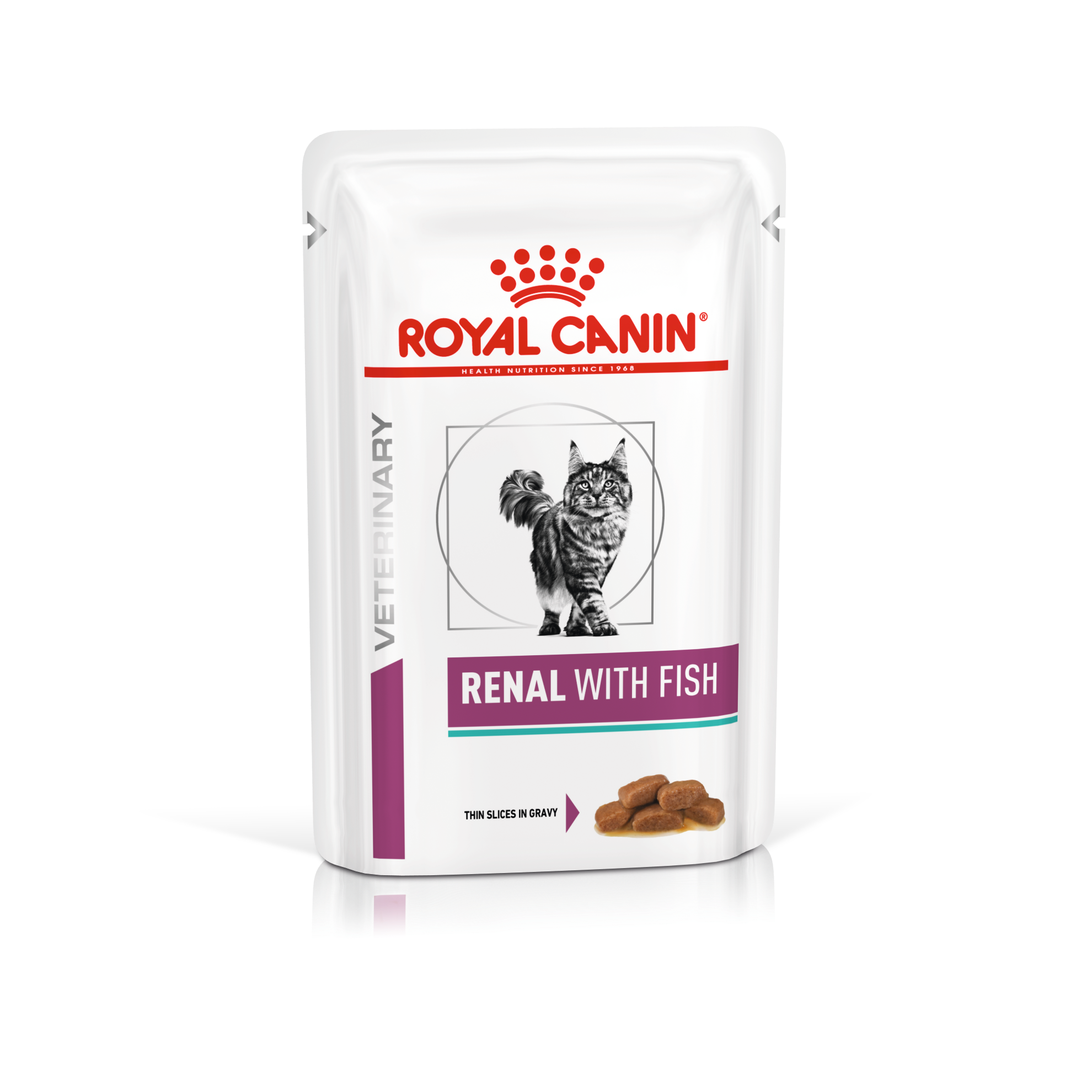 Wet Cat Renal Fish 85 g x 12 stk - porsjonsposer - Katt - Kattefôr & kattemat - Veterinærfôr for katt, Veterinær - Veterinærfôr til katter - Royal Canin Veterinary Diets Cat