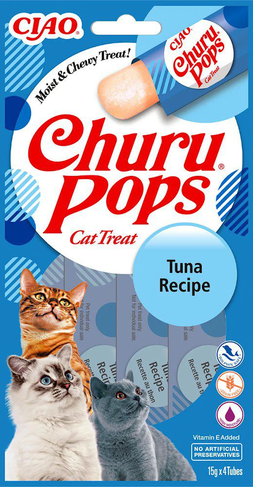 Churu Cat Pops Tuna, 4-pakning
