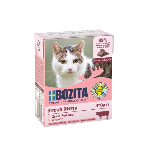 Bozita Katt - Nötkött i sås 370 g - Katt - Kattfoder & kattmat - Blötmat & våtfoder till katt - ZOO.se