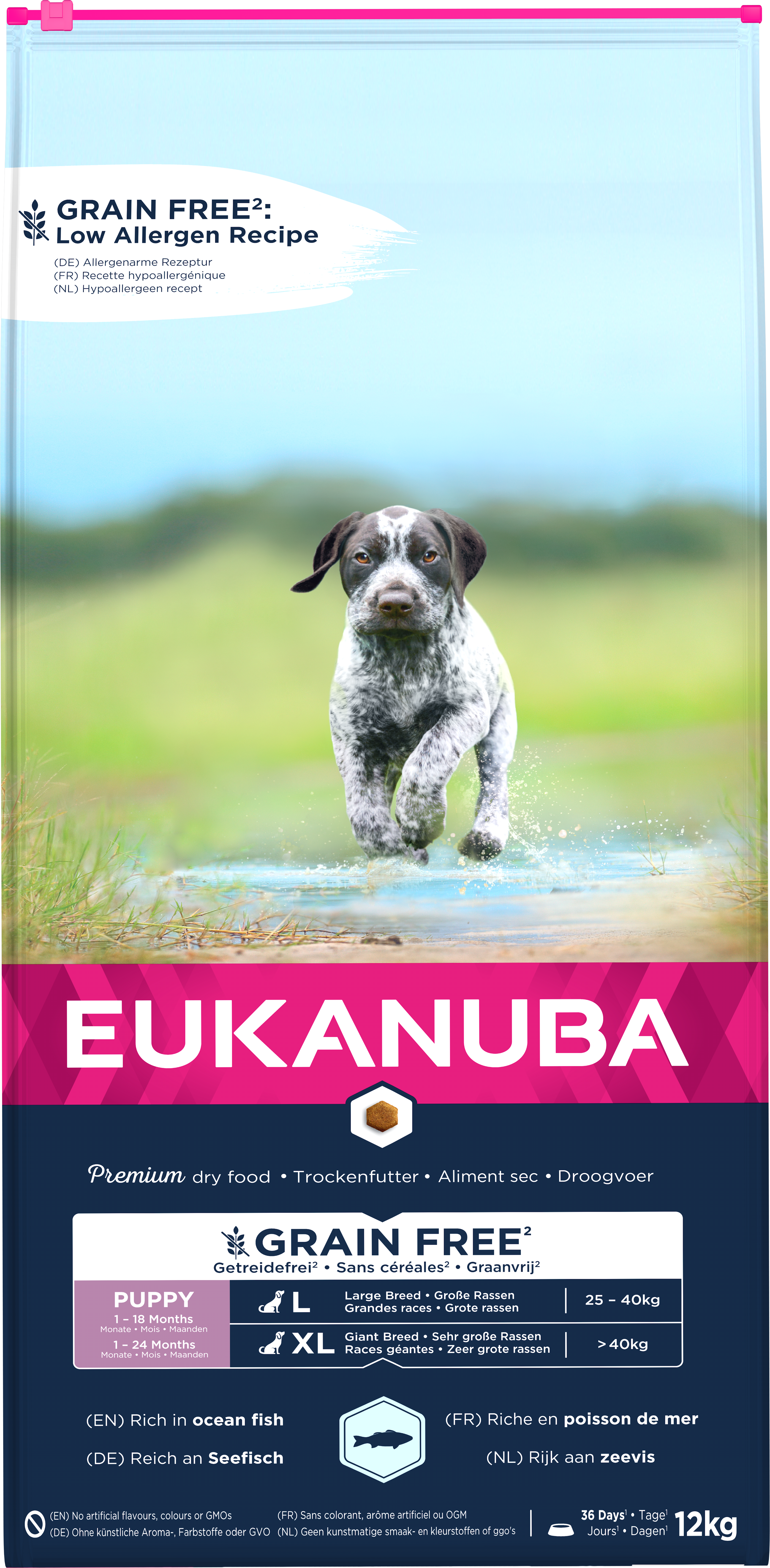 Dog Grain Free Puppy & Junior Large Ocean Fish 12 kg - Hund - Hundmat & hundfoder - Torrfoder för hund - Eukanuba - ZOO.se