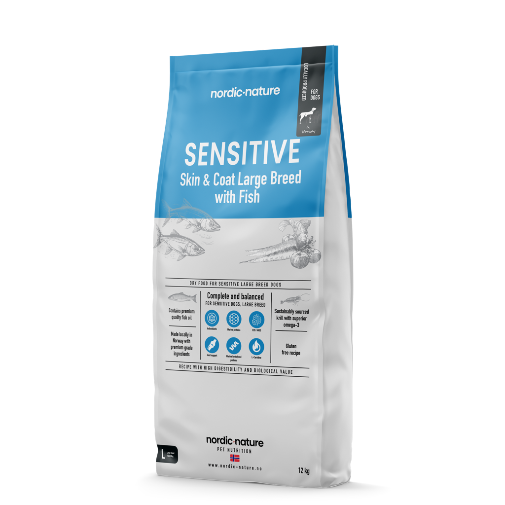 Nordic Nature - Sensitive Skin & Coat Fish Large Breed 12 kg - Koirat - Koiranruoka - Kuivaruoka