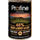 Profine Dog Wet Food Cans 65% Beef With Liver