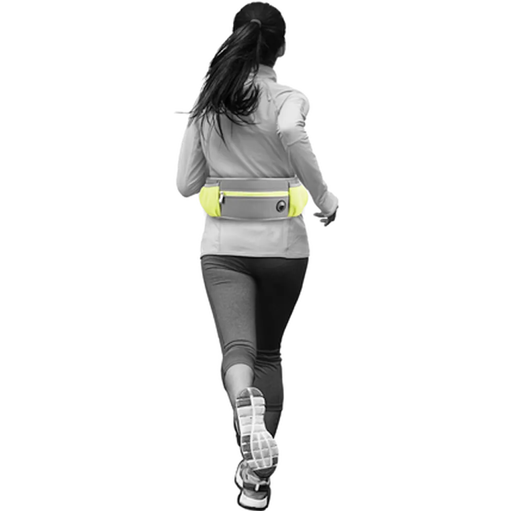 Jogging Leash + Waist Belt Rono Yellow 140 cm