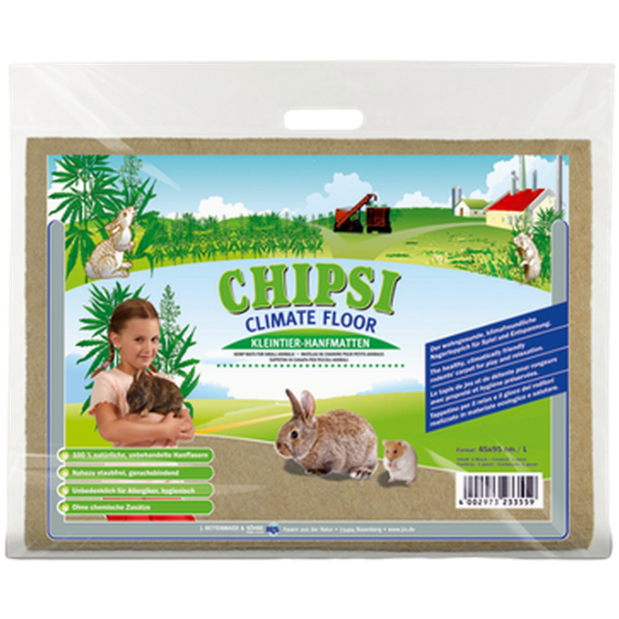 Chipsi - Climate Floor Hemp Mat 115 x 50 cm - hamppumatto - Pieneläimet - Kuivikkeet ja pesätarvikkeet - Häkkilastut
