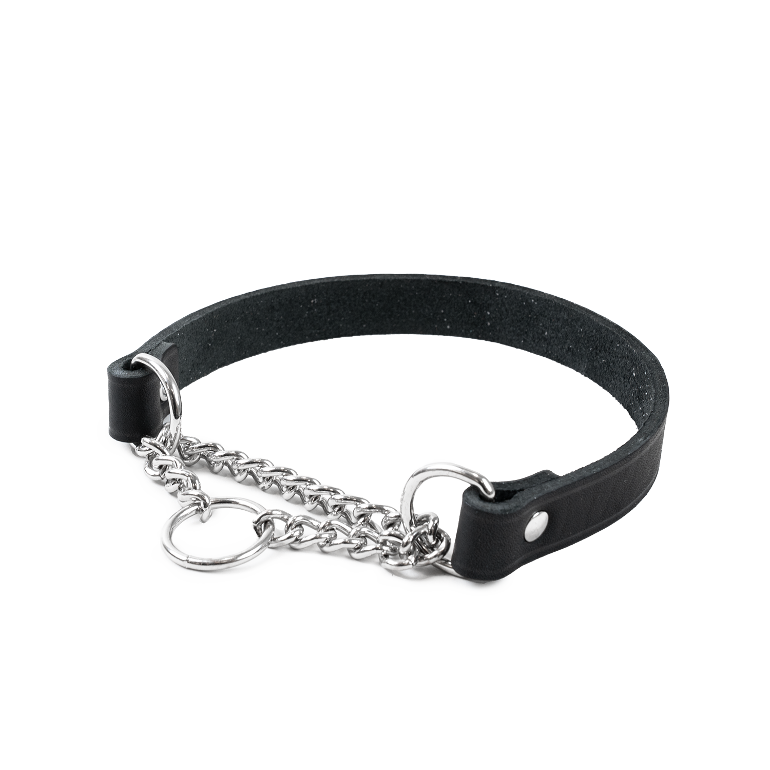 Selected by ZOO Nahkainen panta Hera puolikiristävä Musta 12 mm x 24-31 cm