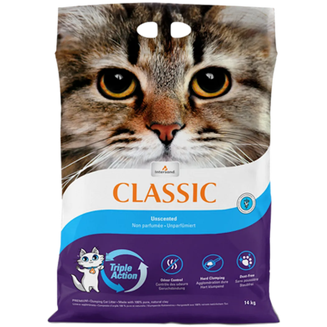 Intersand Classic Extreme Classic Unscented - Cat Litter Purple 14 kg