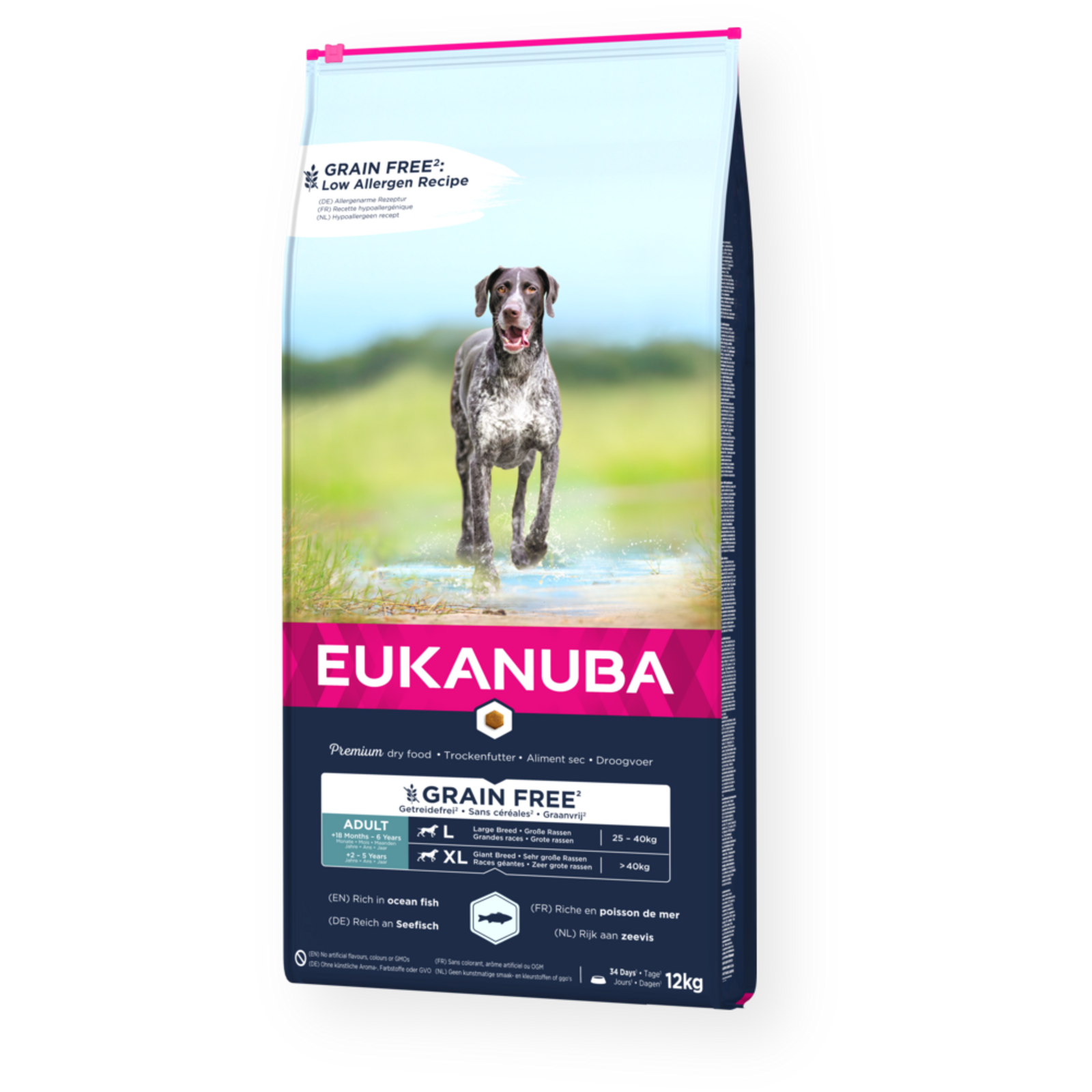 Dog Grain Free Adult Large/XL 12 kg - Hund - Hundmat & hundfoder - Torrfoder för hund - Eukanuba - ZOO.se