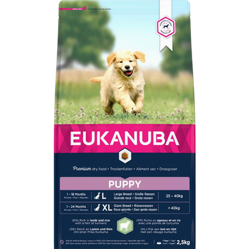 Dog Puppy & Junior Large Lamb & Rice 12 kg - Hund - Hundmat & hundfoder - Torrfoder för hund - Eukanuba - ZOO.se