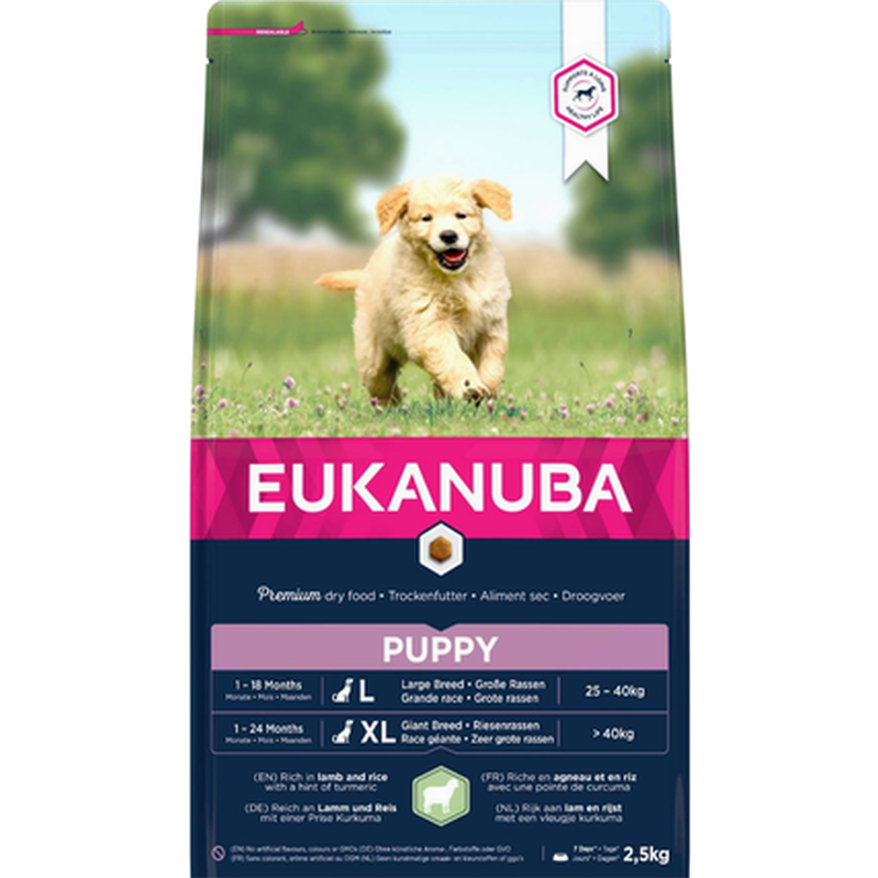 Eukanuba - Dog Puppy & Junior Large Lamb & Rice 12 kg - Hund - Hundmat & hundfoder - ZOO.se