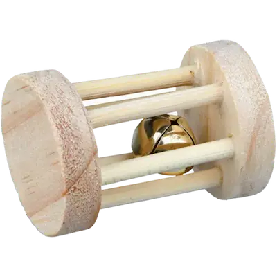 Wooden Playing Roll with Bell 5 cm