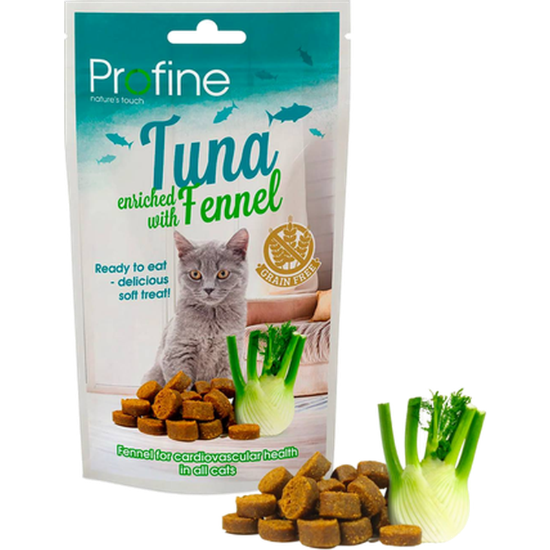 Profine - Cat Semi Moist Snack Tunfisk og fennikel 50g - Katt - Kattegodteri & kattegress - Tyggesnacks for katter - ZOO.no