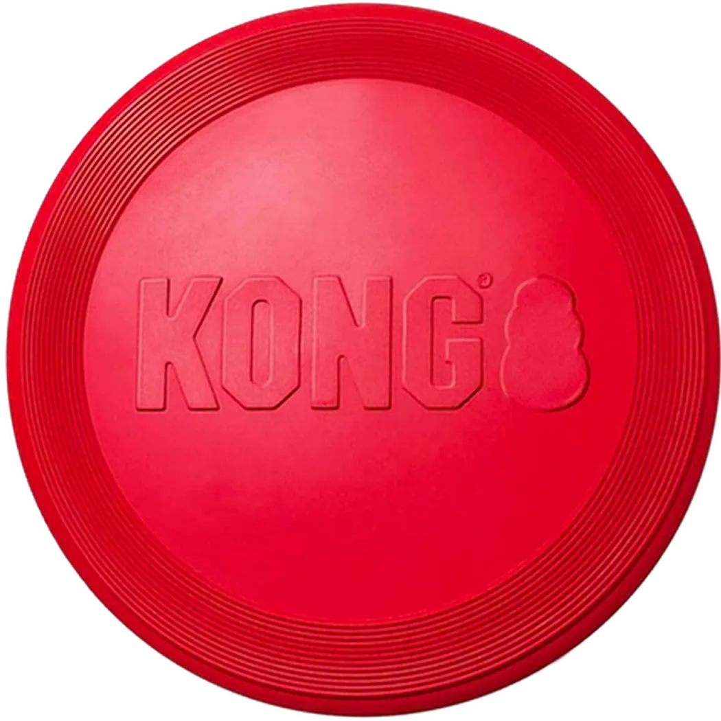 Kong Classic Flyer frisbee Large ca Ø 23 x2,8cm Rød
