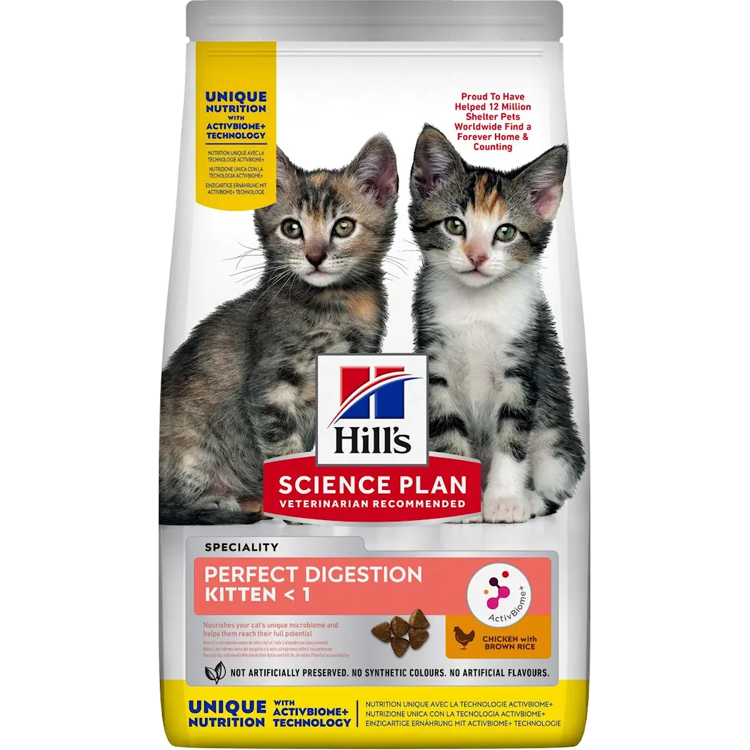 Hills Science Plan Kitten Perfect Digestion Chicken & Rice - Dry Cat Food