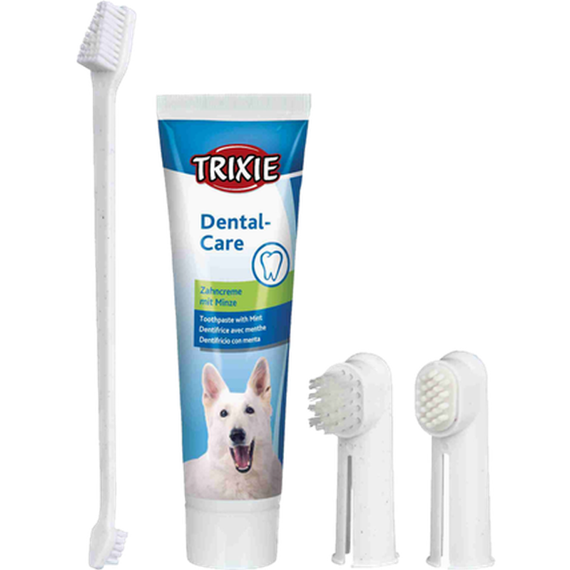 Trixie - Dental Hygiene Set for Dogs 100 g - Hund - Hundvård & Tillskott - ZOO.se