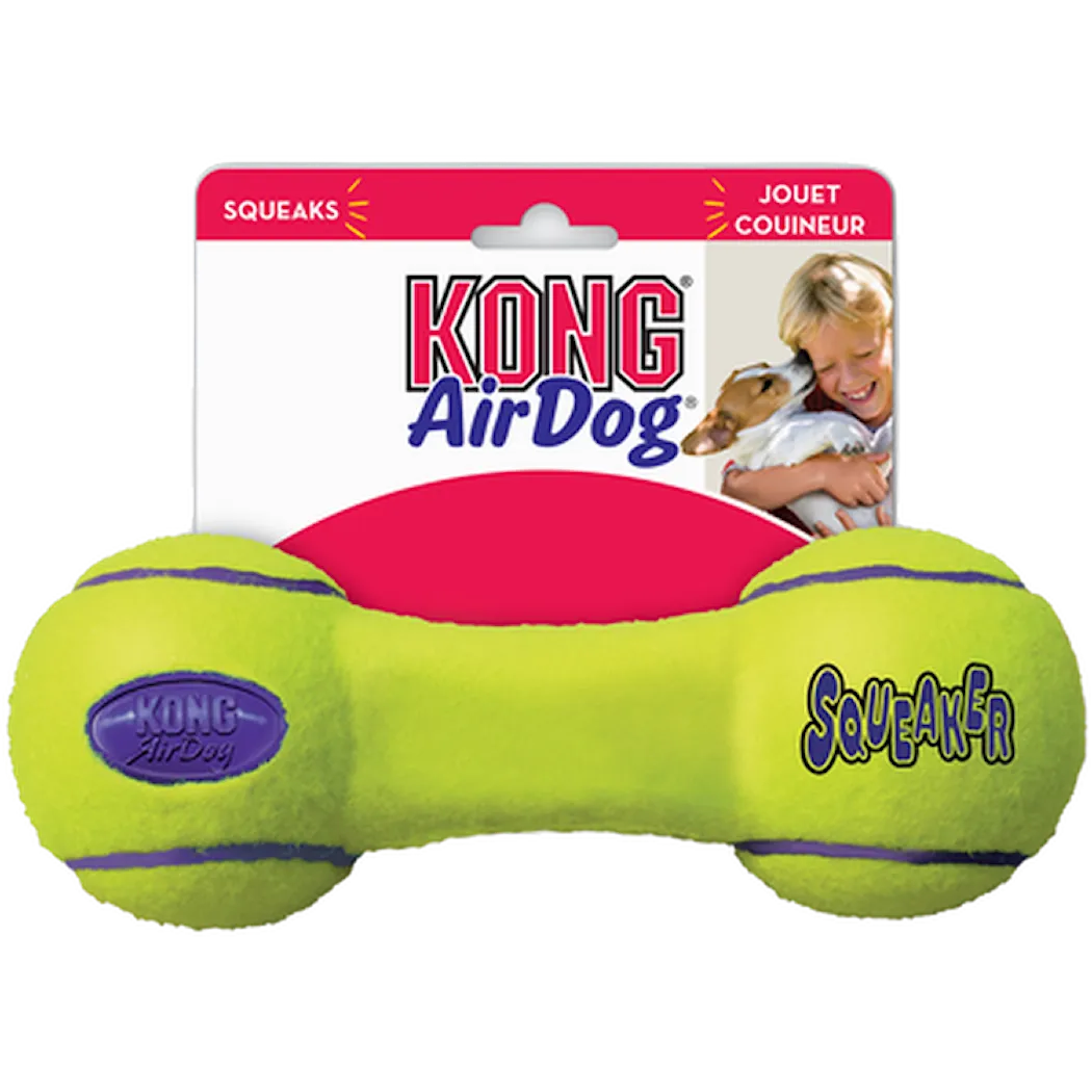 Air Dog Dumbbell Toy Yellow Medium