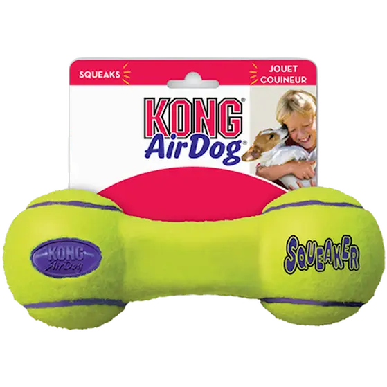 Air Dog Dumbbell Toy Yellow Medium