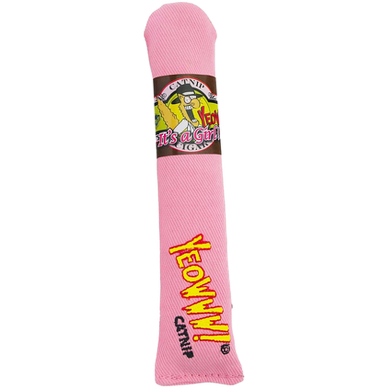 Yeowww! Catnip Cat Toy Cigar Pink 17cm
