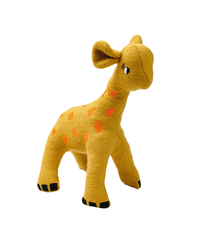 Dog Toy Eiby Giraffe Polyester Yellow S