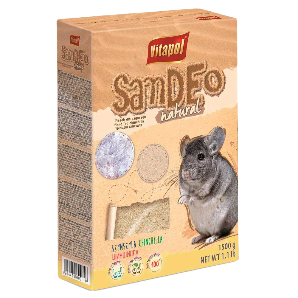 Vitapol - Chinchillasand 1,5 kg - Smådjur - Bottenströ & Bomaterial - Chinchillasand & Badsand - ZOO.se