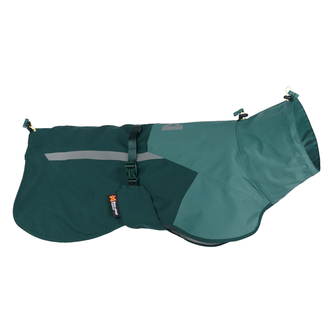Non-stop dogwear Regntäcke Fjord 2.0 Turkos 65 cm - Hund - Hundkläder - Hundtäcken & hundjackor - Non-stop dogwear - ZOO.se