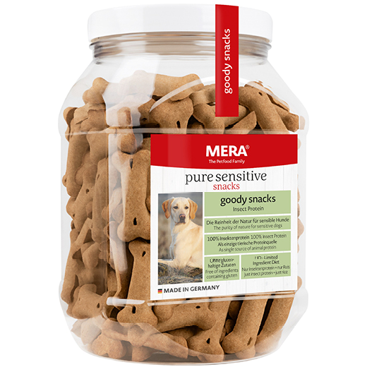 Mera Petfood - Pure Sensitive Goody Snacks Insekter & Ris 600 g - Hund - Hundgodis - ZOO.se