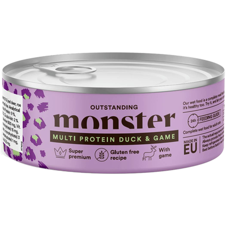 Monster Pet Food - Cat Adult Multi Duck/Game Burk 100 g - Katt - Kattfoder & kattmat - ZOO.se