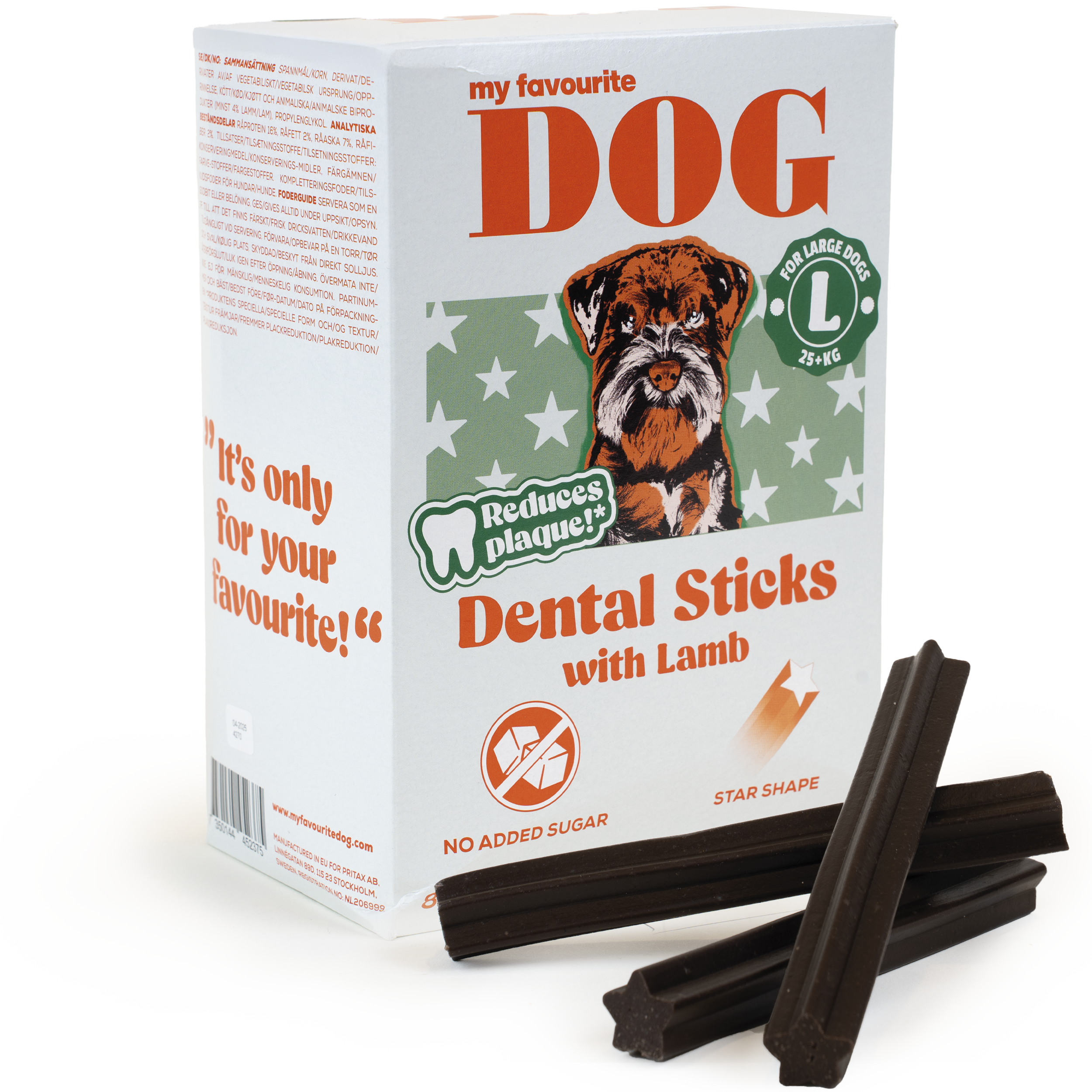My favourite DOG - Dental sticks Lamb L - 28-Pack - Hund - Hundgodis - ZOO.se