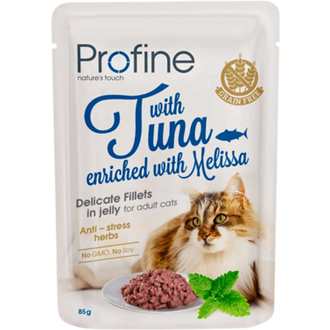 Cat Pouch Fillets Jelly Tuna & Melissa